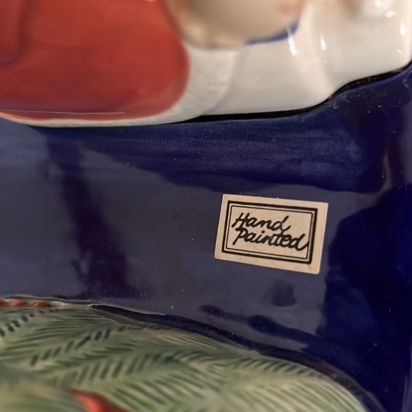 Vintage Fritz & Floyd Santa / Tree / Toy Christmas Card holder in original box. - Picture 4 of 6